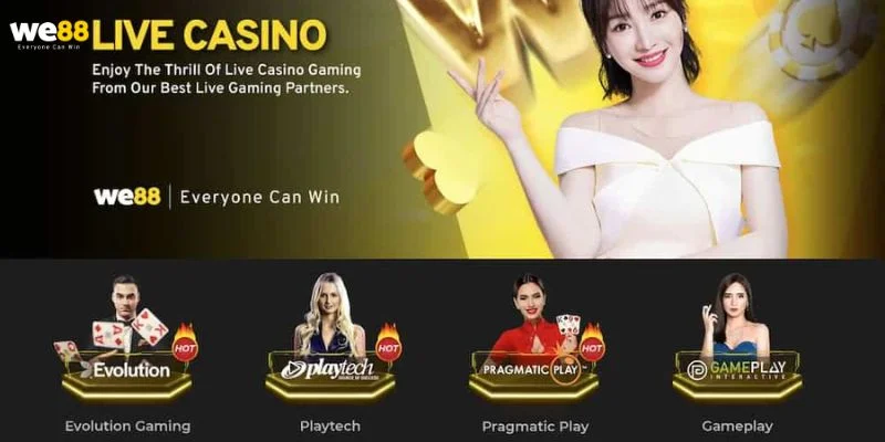 Chơi Casino We88 được nhiều cược thủ đam mê đen đỏ yêu thích.